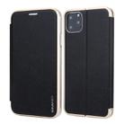 For iPhone 11 Pro CMai2 Linglong Series PC+PU Horizontal Flip Leather Case with Holder & Card Slot(Black) - 1