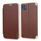 For iPhone 11 Pro Max CMai2 Linglong Series PC+PU Horizontal Flip Leather Case with Holder & Card Slot(Brown) - 1