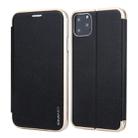 For iPhone 11 Pro Max CMai2 Linglong Series PC+PU Horizontal Flip Leather Case with Holder & Card Slot(Black) - 1