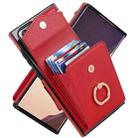 For Samsung Galaxy Note20 Ultra Anti-theft RFID Card Slot Phone Case(Red) - 1
