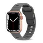 Sports Silicone Watch Band for Apple Watch Ultra 49mm / Series 8&7 45mm / SE 2&6&SE&5&4 44mm / 3&2&1 42mm(Grey) - 1