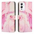 For Infinix Note 12i Painted Marble Pattern Leather Phone Case(Rose Gold) - 1