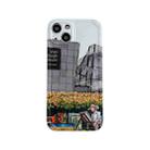 For iPhone 14 Pro Max Oil Painting TPU Phone Case(Street Painter) - 1