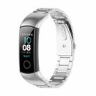 For Huawei Honor Band 4 (CRS-B19) / Honor Band 5 (CRS-B19S) Three Beads Steel Wrist Strap Watchband(Silver) - 1