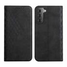 For Samsung Galaxy S23 5G Diamond Splicing Skin Feel Magnetic Leather Phone Case(Black) - 1