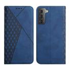 For Samsung Galaxy S23+ 5G Diamond Splicing Skin Feel Magnetic Leather Phone Case(Blue) - 1