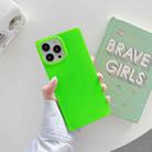 For iPhone 14 Plus Fluorescence Soft TPU Straight-Edge Phone Case(Green) - 1