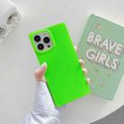 For iPhone 12 Fluorescence Soft TPU Straight-Edge Phone Case(Green) - 1