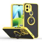 For Xiaomi Redmi A1+ Q Shadow 1 Series TPU + PC Phone Case with Ring(Yellow) - 1