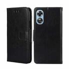 For OPPO A17 Crystal Texture Leather Phone Case(Black) - 1