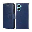 For Realme C33 4G Crystal Texture Leather Phone Case(Royal Blue) - 1