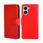 For Realme C33 4G Crystal Texture Leather Phone Case(Red) - 1