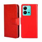 For vivo V25 5G/V25e 5G/X80 Lite Crystal Texture Leather Phone Case(Red) - 1