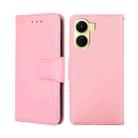 For vivo Y16 4G/Y02s 4G Crystal Texture Leather Phone Case(Pink) - 1