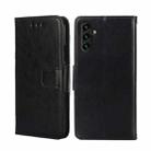 For Samsung Galaxy A04s Crystal Texture Leather Phone Case(Black) - 1