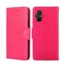 For Xiaomi Poco M5 4G Crystal Texture Leather Phone Case(Rose Red) - 1