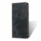For vivo Y16 4G/Y02s 4G RFID Anti-theft Brush Magnetic Leather Phone Case(Black) - 2