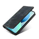 For vivo Y16 4G/Y02s 4G RFID Anti-theft Brush Magnetic Leather Phone Case(Black) - 3