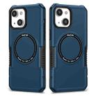 For iPhone 14 Plus MagSafe Shockproof Armor Phone Case(Dark Blue) - 1