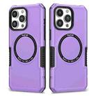 For iPhone 14 Pro MagSafe Shockproof Armor Phone Case(Purple) - 1