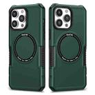 For iPhone 14 Pro Max MagSafe Shockproof Armor Phone Case(Dark Green) - 1