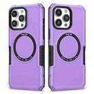 For iPhone 14 Pro Max MagSafe Shockproof Armor Phone Case(Purple) - 1