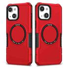 For iPhone 13 MagSafe Shockproof Armor Phone Case(Red) - 1