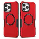 For iPhone 13 Pro MagSafe Shockproof Armor Phone Case(Red) - 1