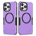 For iPhone 13 Pro MagSafe Shockproof Armor Phone Case(Purple) - 1