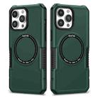 For iPhone 13 Pro Max MagSafe Shockproof Armor Phone Case(Dark Green) - 1