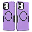 For iPhone 12 MagSafe Shockproof Armor Phone Case(Purple) - 1