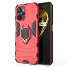 For Realme 9i 5G Magnetic Ring Holder PC + TPU Phone Case(Red) - 1