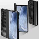 For Samsung Galaxy Z Fold3 5G Carbon Brazed Metal Bracket Folding Phone Case(Black) - 3