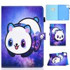 For iPad Pro 11 (2020) Sewing Thread Horizontal Painted Flat Leather Tablet Case with Sleep Function & Pen Cover & Anti Skid Strip & Card Slot & Holder(Starry Panda) - 1