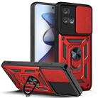 For Motorola Edge 30 Fusion Sliding Camera Cover Design TPU+PC Phone Case(Red) - 1