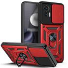 For Motorola Edge 30 Neo Sliding Camera Cover Design TPU+PC Phone Case(Red) - 1