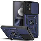 For Motorola Edge 30 Neo Sliding Camera Cover Design TPU+PC Phone Case(Blue) - 1