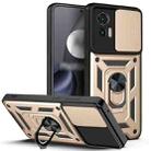 For Motorola Edge 30 Neo Sliding Camera Cover Design TPU+PC Phone Case(Gold) - 1