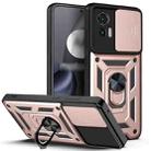 For Motorola Edge 30 Neo Sliding Camera Cover Design TPU+PC Phone Case(Rose Gold) - 1