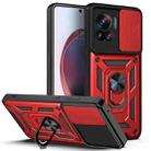 For Motorola Edge 30 Ultra Sliding Camera Cover Design TPU+PC Phone Case(Red) - 1