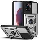 For Motorola Edge 30 Ultra Sliding Camera Cover Design TPU+PC Phone Case(Silver) - 1