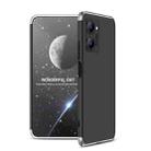 For Realme C33 GKK Three Stage Splicing Full Coverage PC Phone Case(Black Silver) - 1