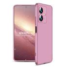 For vivo Y22 / Y22s GKK Three Stage Splicing Full Coverage PC Phone Case(Rose Gold) - 1