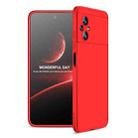 For Xiaomi Poco M5 GKK Three Stage Splicing Full Coverage PC Phone Case(Red) - 1