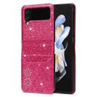 For Samsung Galaxy Z Flip3 5G Star Laser Engraving Folding Phone Case(Rose Red) - 1