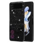 For Samsung Galaxy Z Flip4 Star Laser Engraving Folding Phone Case(Black) - 1
