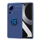 For Xiaomi Civi 2 Metal Ring Holder TPU Phone Case(Blue) - 1