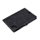 For iPad Pro 11 (2020) Embossing Sewing Thread Horizontal Painted Flat Leather Tablet Case with Sleep Function & Pen Cover & Anti Skid Strip & Card Slot & Holder(Black) - 10
