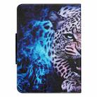 For Amazon Kindle Paperwhite 4 / 3 / 2 / 1 Colored Drawing Horizontal Flip Leather Tablet Case(Blue Leopard) - 3