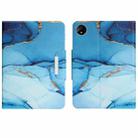 For Huawei MatePad Pro 11 2022 Colored Drawing Horizontal Flip Leather Tablet Case(Cyan Marble) - 1